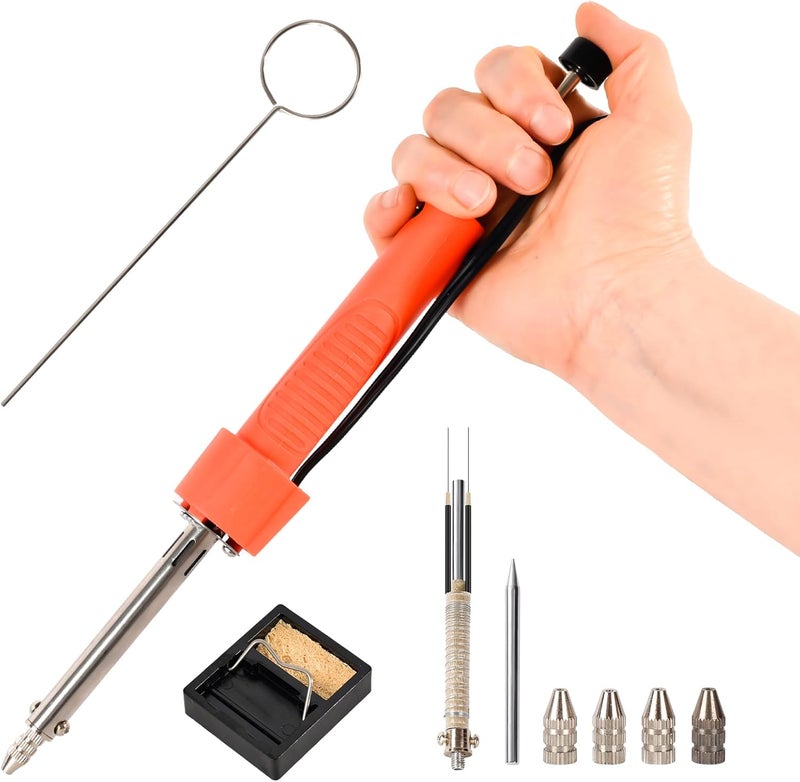 KeenWise 30W Dual-Use Electric Desoldering Gun, Solder Sucker & Iron with Multiple Nozzles, High-Temp Heatproof Handle, Portable Desoldering Tool for Precision Solder Removal (EDS-91) - Image 1